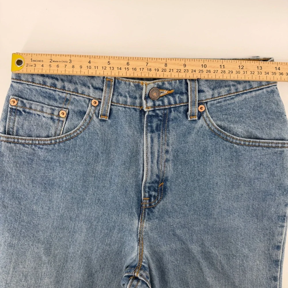 Levis 517 Boot Cut Jeans Women's 9 JR (28x32) Blue Denim Vintage 90s Made in USA